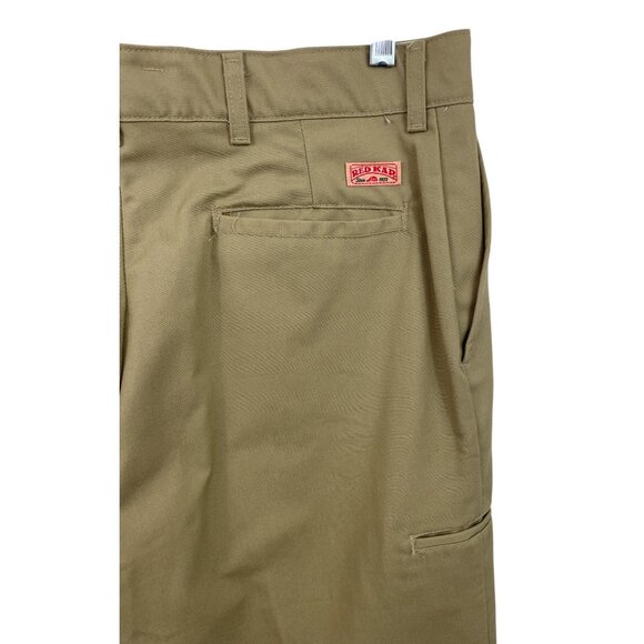 Red Kap Men's Flat Front Cotton Blend Work Pants Khaki Size 36 x 34 - Picture 6 of 8